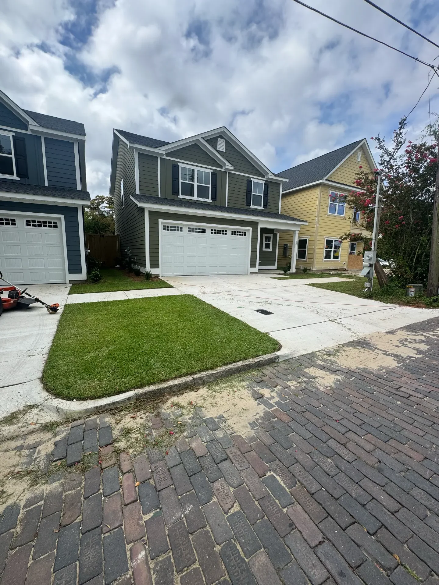 New sod installation